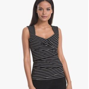 White House Black Market Striped Instantly Slimming Tank Top XS
